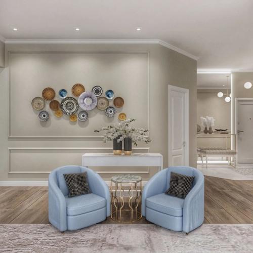 Большая гостиная в классическом стиле. 01