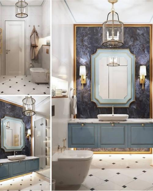 Монохромный дизайн квартиры. 08