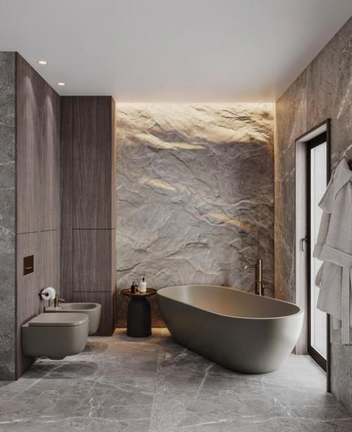 Ванная комната и санузел из одного проекта. 01