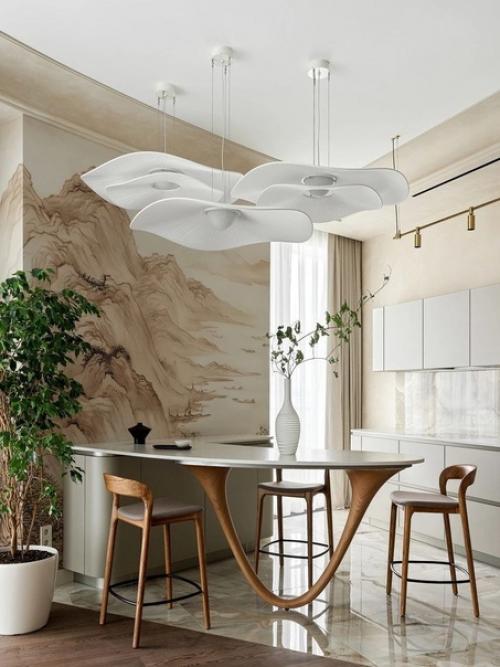 Лаконичная квартира с восточными мотивами. 01