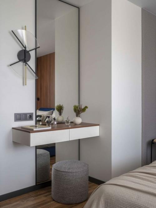 Оригинальная насыщенная палитра в дизайне двухкомнатной квартиры. 04