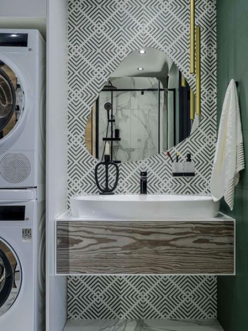 Оригинальная насыщенная палитра в дизайне двухкомнатной квартиры. 06