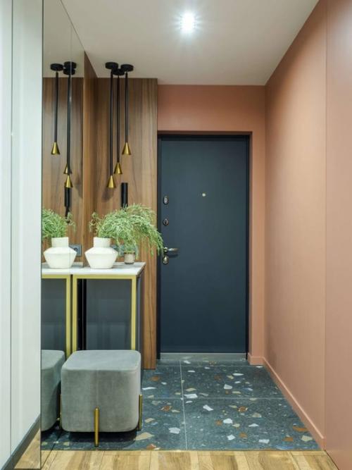 Оригинальная насыщенная палитра в дизайне двухкомнатной квартиры. 07
