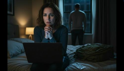 Перебирала его вещи и в рюкзаке наткнулась на пустую упаковку от каких-то таблеток.  