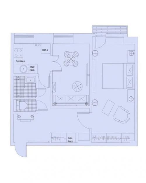 Квартира, общей площадью - 50 кв. 08