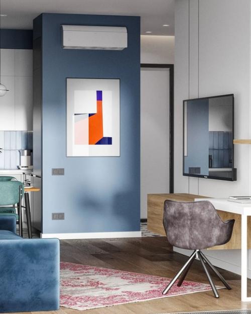 Кухня - гостиная площадью 25 кв. 06