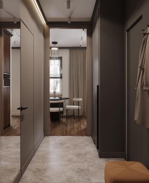 Современный интерьер однокомнатной квартиры. 08