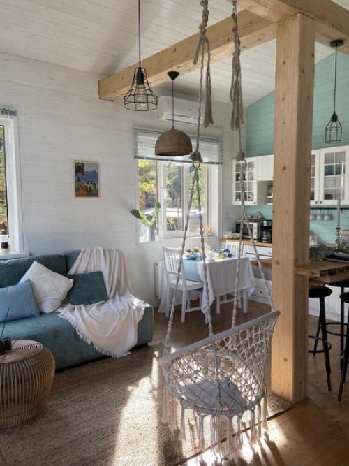 Варианты оформления кухни на даче. 05