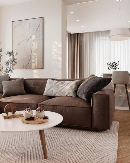 Кухня - гостиная в загородном доме. 04