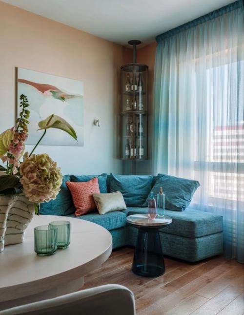 Квартира с яркими акцентами, площадью - 92 кв. 08