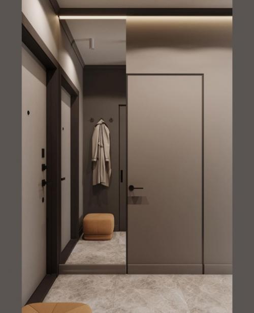 Современный интерьер однокомнатной квартиры. 07