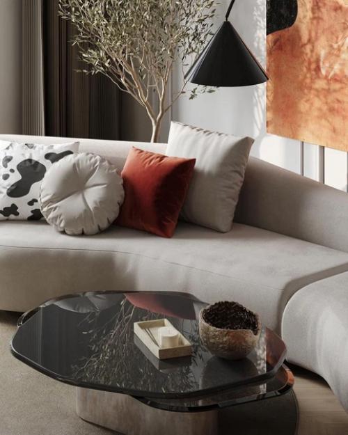 Кухня - гостиная.  Интерьер в стиле современная классика уносит в эпоху ренессанса. 05