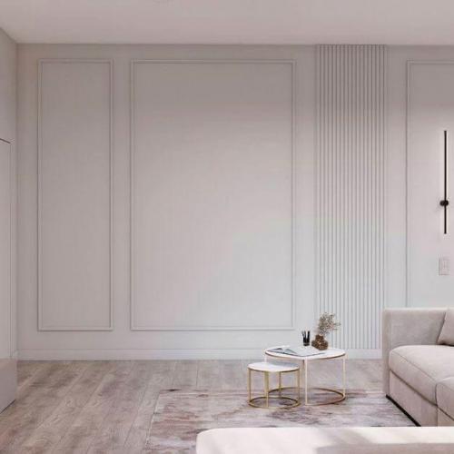 Дизайн загородного дома в стиле неоклассика площадью 150 м - это пространство, которое сочетает элегантность, сдержанность и благородство. 07