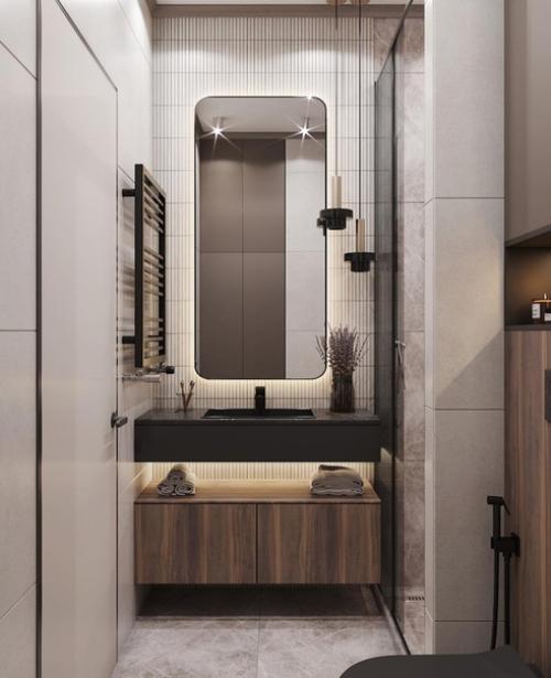 Современный интерьер однокомнатной квартиры. 06