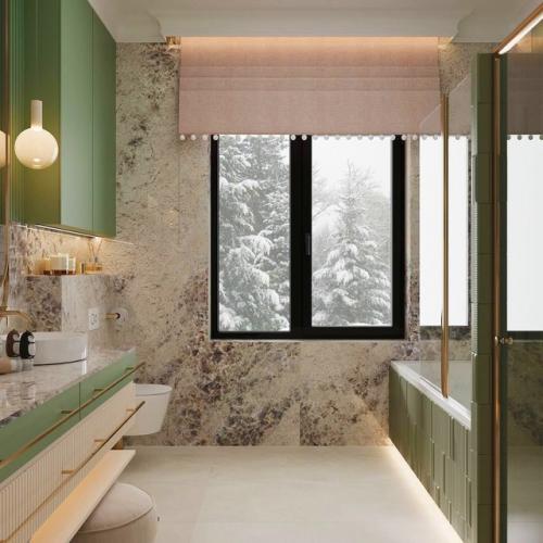 Санузел в загородном доме. 01