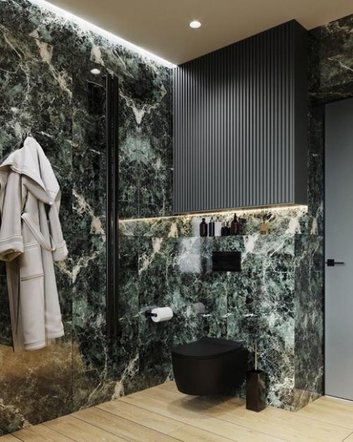 Тропическая ванная комната в загородном доме. 07