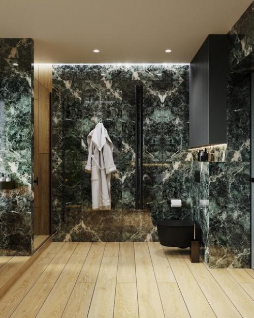 Тропическая ванная комната в загородном доме. 06