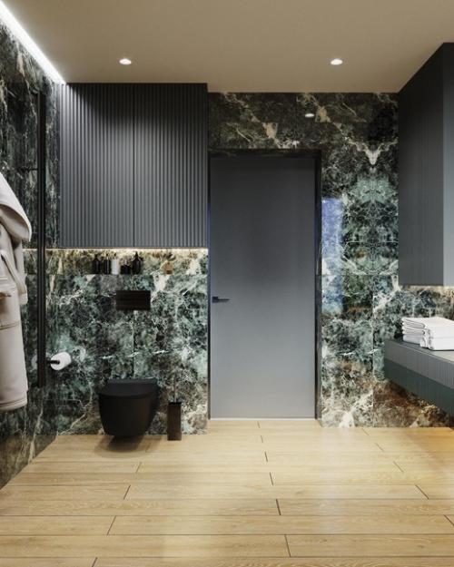 Тропическая ванная комната в загородном доме. 08