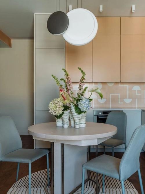 Квартира с яркими акцентами, площадью - 92 кв. 06