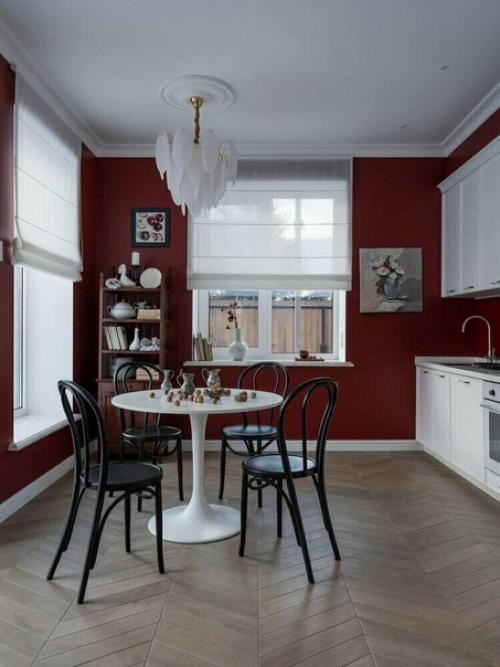 Варианты оформления кухни на даче. 04