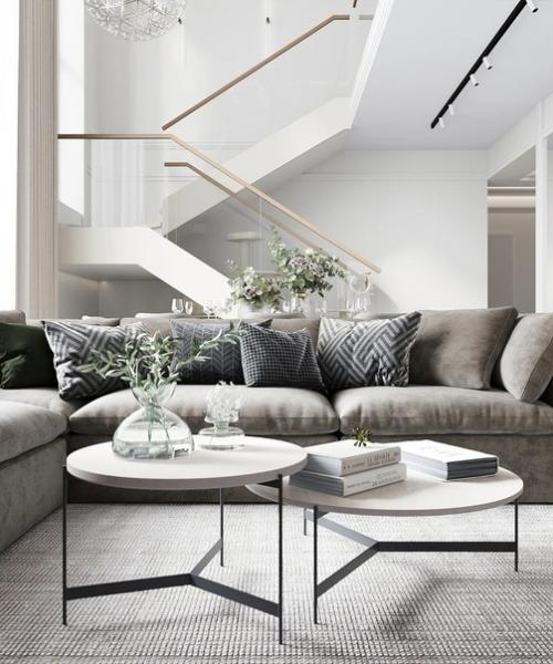 Кухня - гостиная в загородном доме. 02