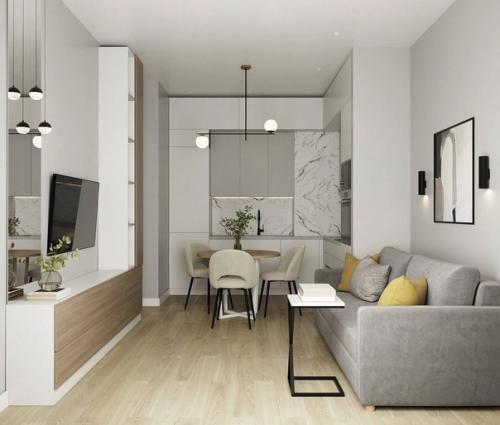 Интерьер небольшой квартиры, площадью 40 кв. 02