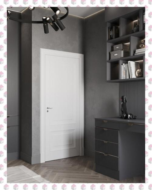 Интерьер комнаты для молодого парня, который в будущем станет рабочим кабинетом. 07