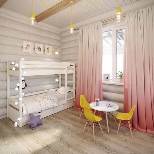 Яркий проект дома из бревна. 07