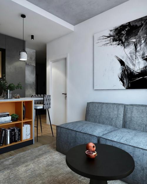 Интерьер кухни - гостиной. 01