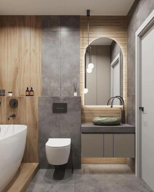 Интерьер ванной комнаты. 04