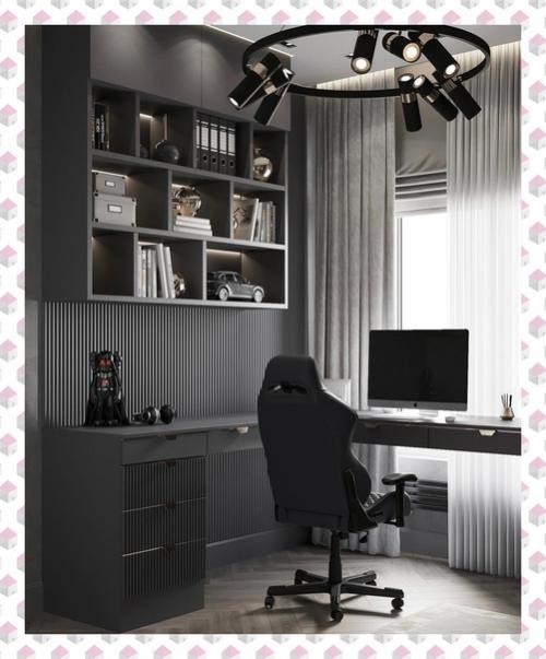 Интерьер комнаты для молодого парня, который в будущем станет рабочим кабинетом. 03