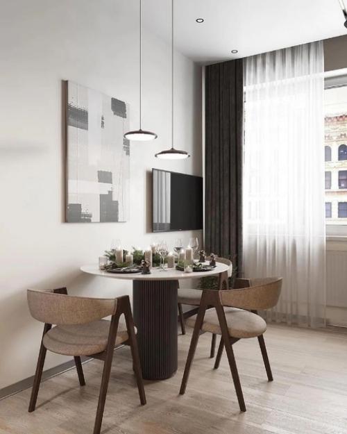 Проект квартиры.  Интересные решения для зонирования. 04