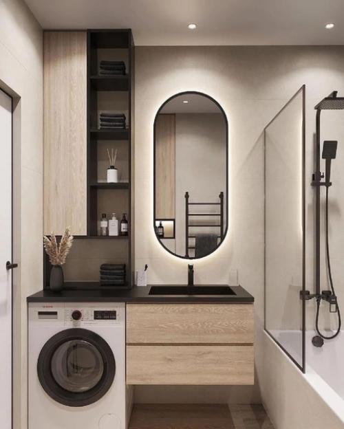 Проект квартиры.  Интересные решения для зонирования. 08