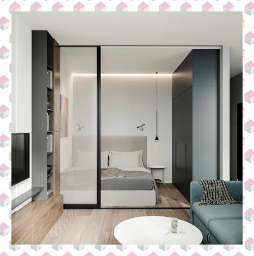 Однокомнатная квартира в современном стиле. 03