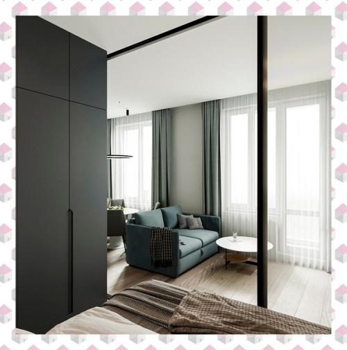 Однокомнатная квартира в современном стиле. 02