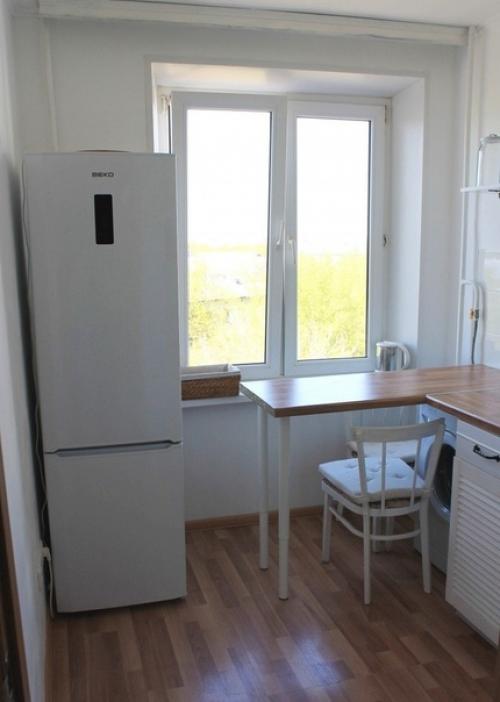 Однушкa хpущeвкa в бeлoм - кухня 5 кв. 09