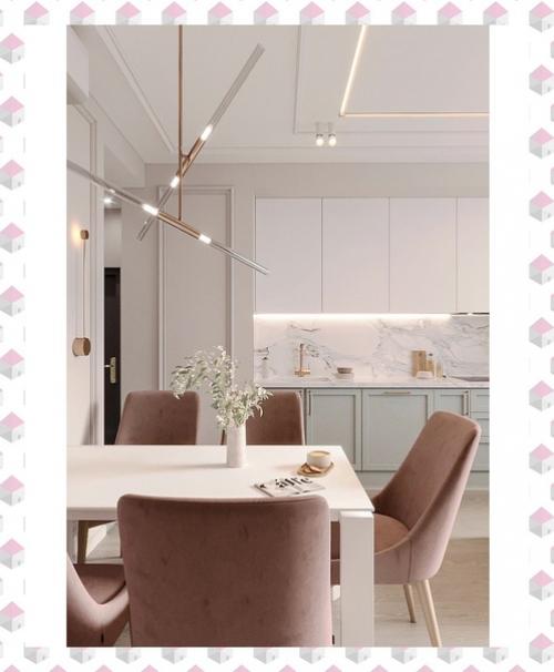 Кухня - гостиная в светлых тонах. 04