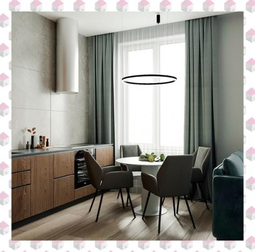 Однокомнатная квартира в современном стиле. 01