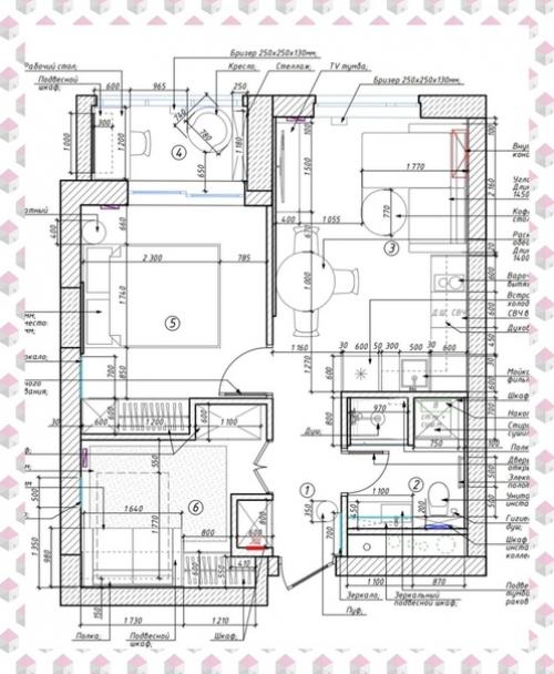 Однокомнатная квартира, площадью 48 кв. 09