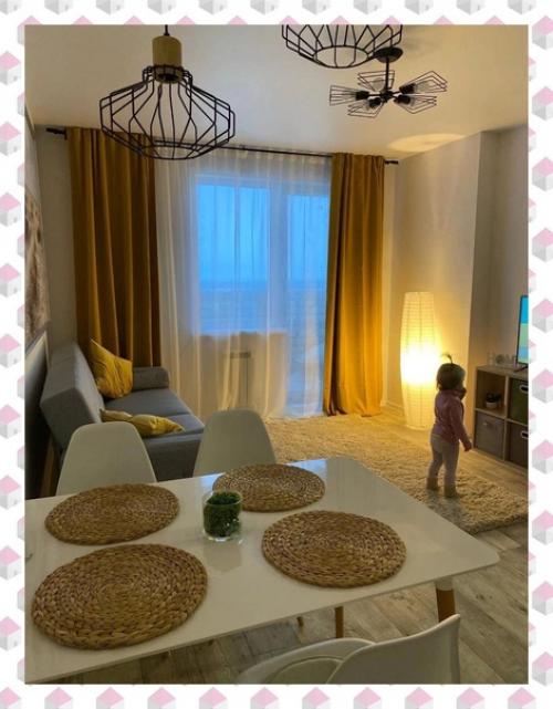 Кухня - гостиная после капитального ремонта.