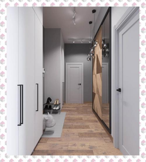 Стильная квартира.  Достаточно минималистично, но с определенными декоративными решениями. 01