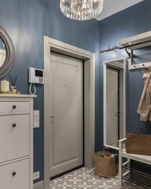 Интерьер квартиры с ощущением воздуха, простора и весеннего настроения. 05