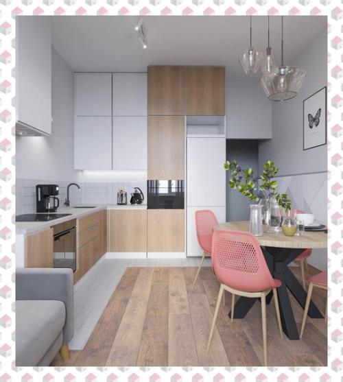 Стильная квартира.  Достаточно минималистично, но с определенными декоративными решениями.