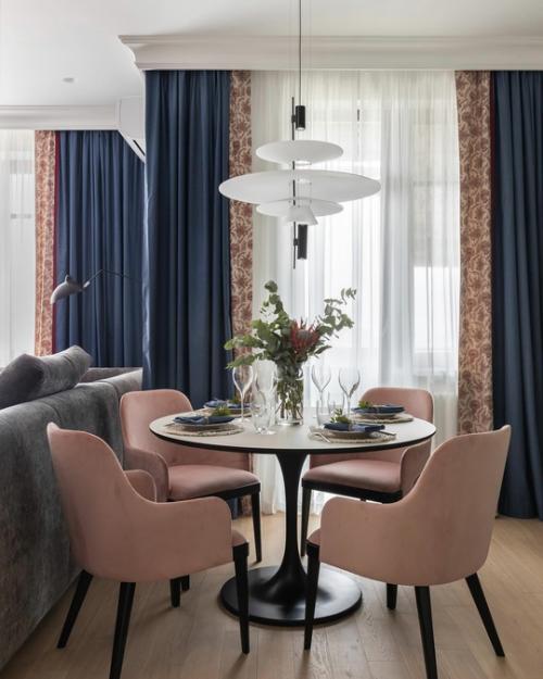 Интерьер квартиры с ощущением воздуха, простора и весеннего настроения. 02