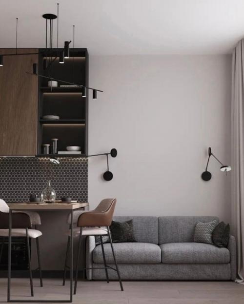 В том случае, если вы ищете универсальный монохромный интерьер без лишних деталей, то вам стоит уделить внимание такому интерьеру. 03