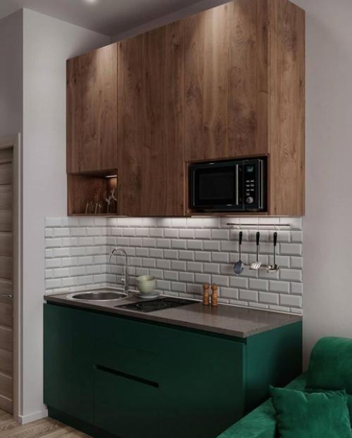 Микро кухни.  Все кухоньки не больше 4 кв.