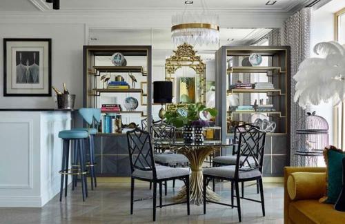 Эклектичный интерьер с элементами китайского стиля квартиры, площадью 89 кв. 02