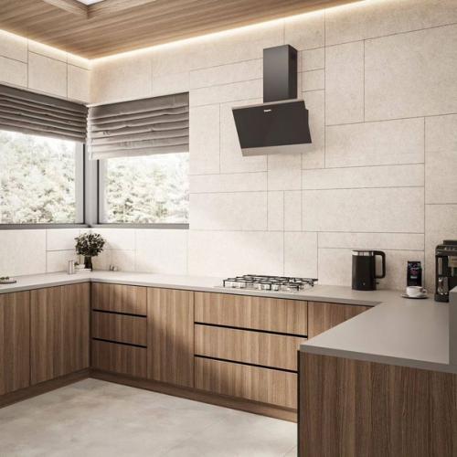 Зона кухни в проекте загородного дома. 01