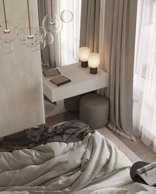 В том случае, если вы ищете универсальный монохромный интерьер без лишних деталей, то вам стоит уделить внимание такому интерьеру. 02