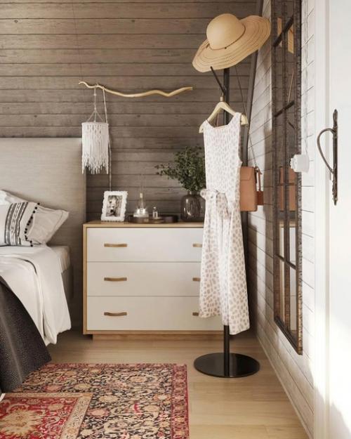 Интерьер спальни в загородном доме. 03